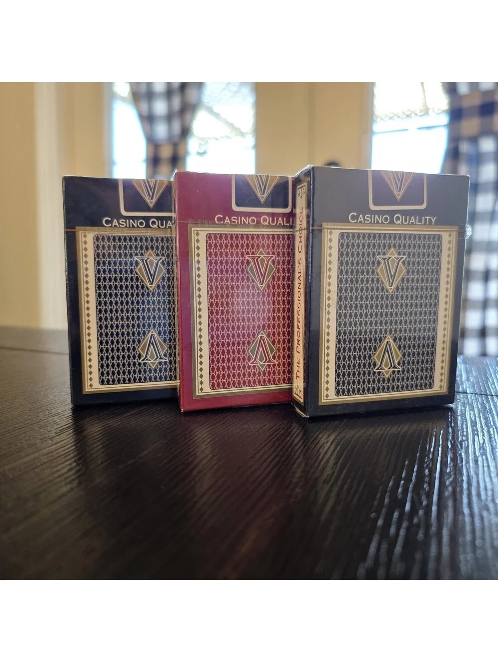 Vegas Brand Casino Quality Playing Cards Lot Of 3 Sealed Red And Blue New